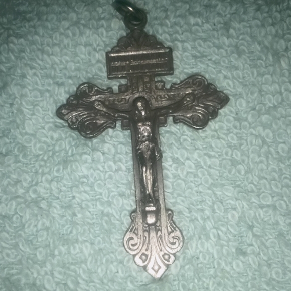 Catholic Vintage Pardon Indulgence Cross Religious Medal